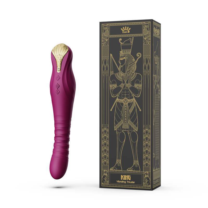 ZALO king伸缩抽动AV震动棒刺激按摩棒 女用情趣用品